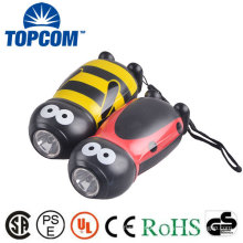 Animal Shaped ABS Plastic Hand Crank Flashlight